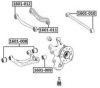 MERCE A1643500053 Control Arm-/Trailing Arm Bush